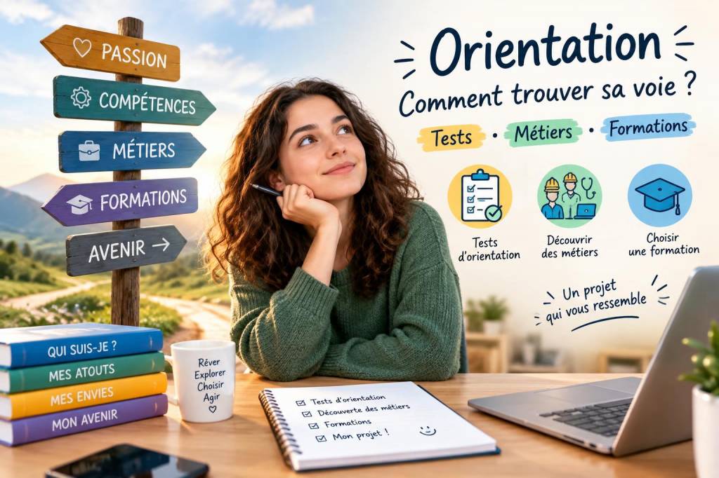 Orientation : comment trouver sa voie, tests, métiers, formations