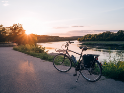 Itinéraire vélo au coucher du soleil : 15 km avec arrêts photo, points de baignade et cafés ouverts tard près de l'argens