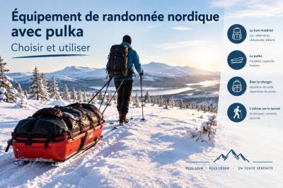 Équipement de randonnée nordique avec pulka : choisir et utiliser