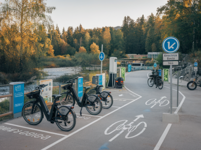 Itinéraire vtt électrique niveau débutant à intermédiaire autour de l'argens avec points de recharge et loueurs recommandés