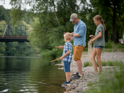Comment organiser une journée pêche en famille sur l'argens : permis, spots accessibles et matériel recommandé