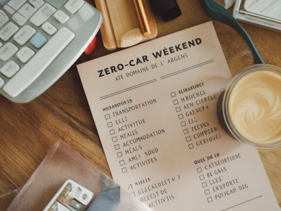 Checklist et budget pour un week-end zéro voiture au domaine de l'argens (transports, hébergements, repas)