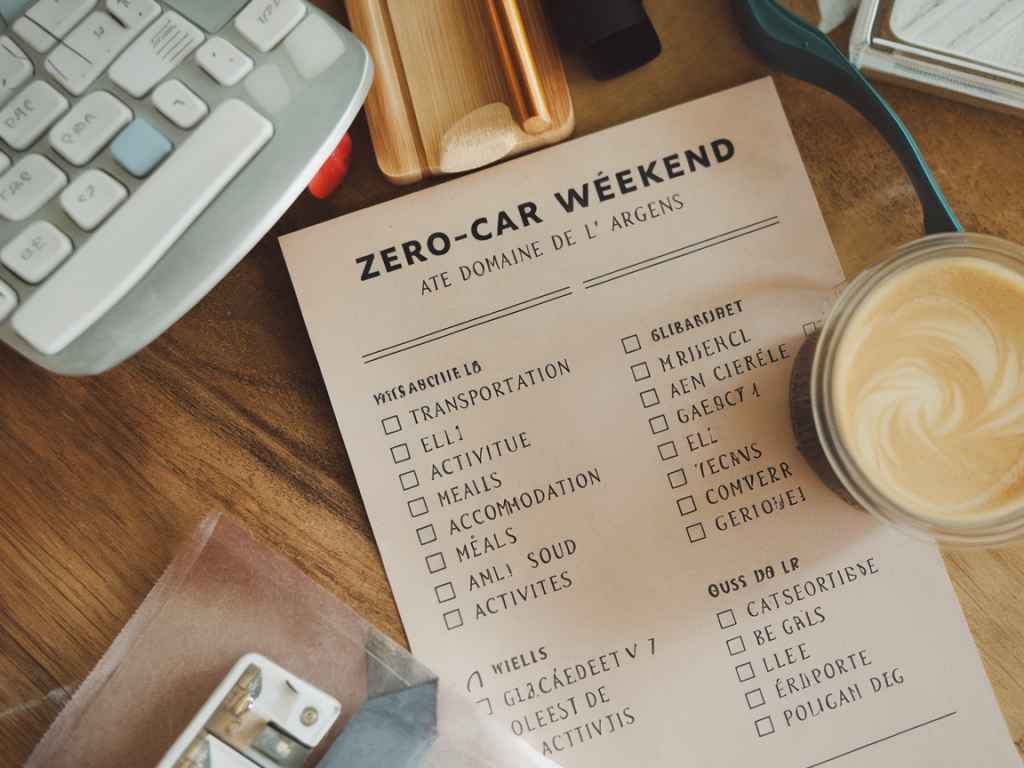 Checklist et budget pour un week-end zéro voiture au domaine de l'argens (transports, hébergements, repas)